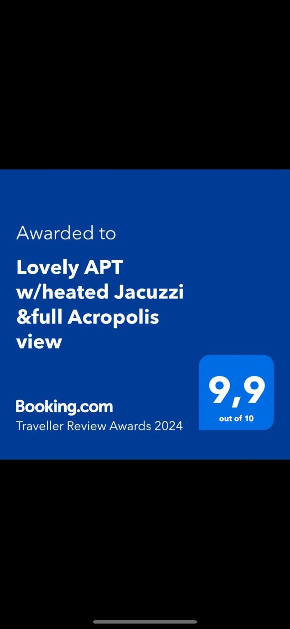 Lovely Apt W/Heated Jacuzzi &Full Acropolis View 雅典 外观 照片