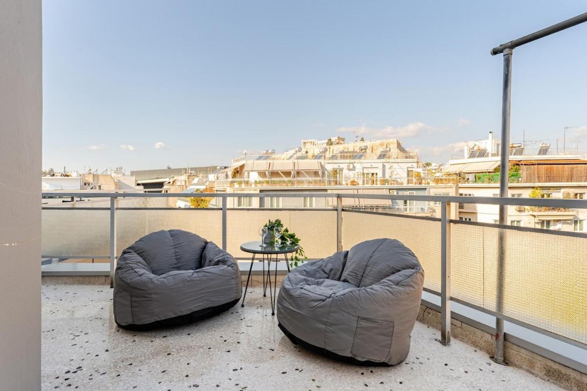 Lovely Apt W/Heated Jacuzzi &Full Acropolis View 雅典 外观 照片